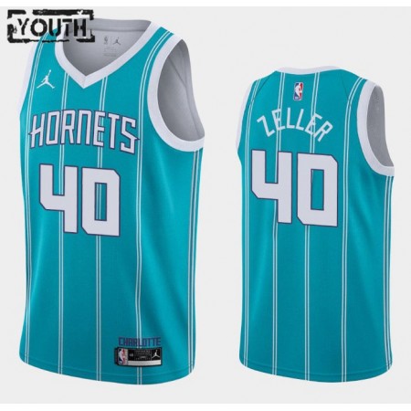 Maillot Basket Charlotte Hornets Cody Zeller 40 2020-21 Jordan Brand Icon Edition Swingman - Enfant